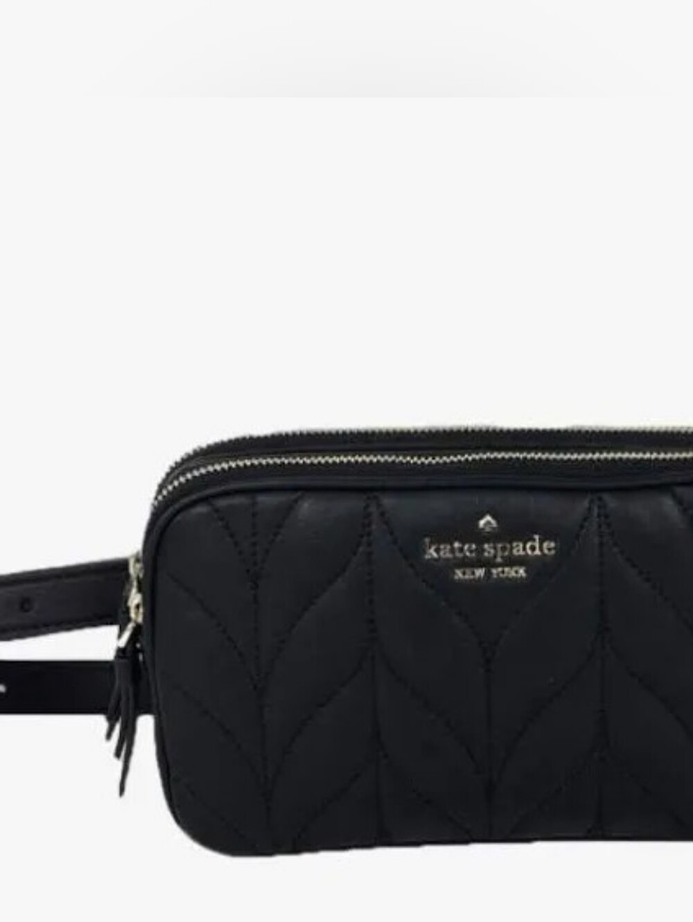 Kate Spade Black Quilted Leather Belt Bag